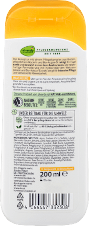 Nutri-Care šampon za kosu alverde NATURKOSMETIK