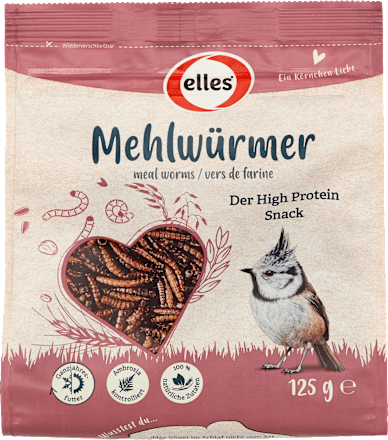 Vogelfutter Streufutter Mehlwürmer elles