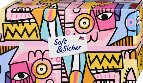 Taschentücher Box Design Soft&Sicher
