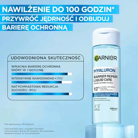 Esencja nawilżająca do twarzy Hyaluron Barrier Repair  GARNIER
