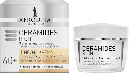 Dnevna krema za obraz, vrat in dekolte CERAMIDES RICH AFRODITA