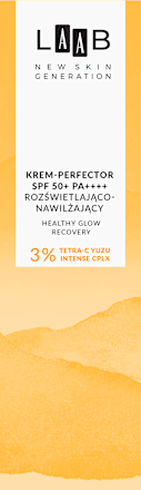 Krem-perfector rozświetlająco-nawilżający SPF 50+ PA++++ Tetra-C Yuzu Healthy Glow Recovery LAAB AA