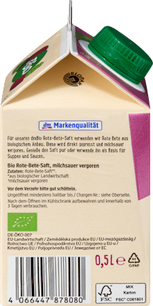 Direktsaft Rote Bete dmBio