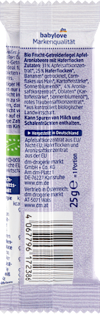 Frucht-Getreide-Riegel Apfel-Aroniabeere ab 1 Jahr babylove
