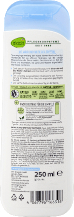 Gel doccia con sale marino ed estratto di pino bio alverde