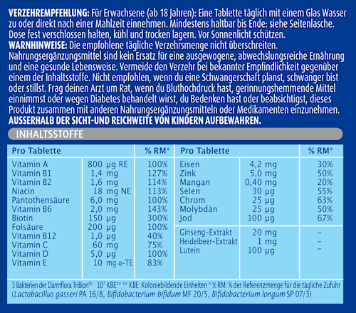 Bion3 50+ Energy Tabletten 30 St Bion3