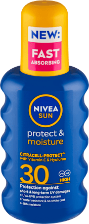 sprej na opalování protect & moisture SPF30 NIVEA SUN