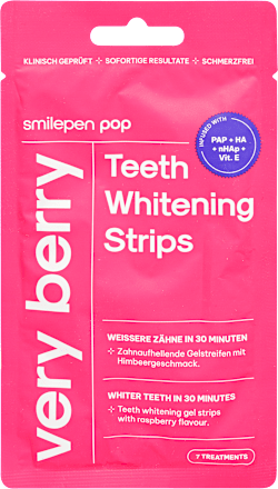 Fogfehérítő csík very berry 7x2 db smilepen pop