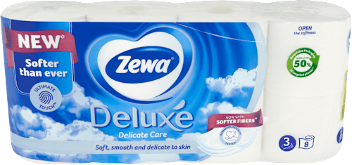 Deluxe Delicate Care toaletní papír White 8x150 Zewa