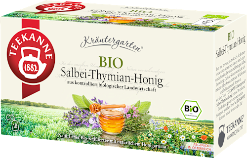 Kräutertee Salbei-Thymian-Honig Teekanne