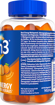Bion3 Energy Weichgummis, Orangengeschmack 60 St Bion3