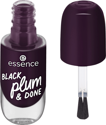 Körömlakk gél - Nr. 84 Black Plum & Done essence