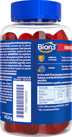 Bion3 Immun Weichgummis, rote Früchte Geschmack 60 St Bion3