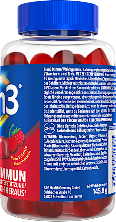 Bion3 Immun Weichgummis, rote Früchte Geschmack 60 St Bion3