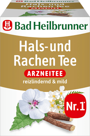 Arzneitee, Hals- & Rachen Tee (8 Beutel) Bad Heilbrunner