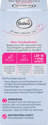 Urea dnevna krema za lice SPF 15 Balea