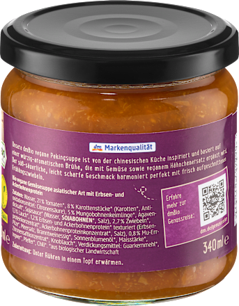 Vegane Pekingsuppe dmBio