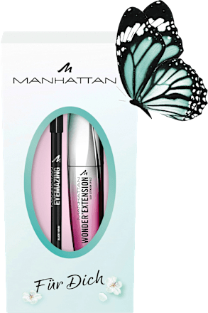 Geschenkset Mascara Wonder'Extension 001 Black & Khol Kajal 1010N Black 2tlg MANHATTAN Cosmetics