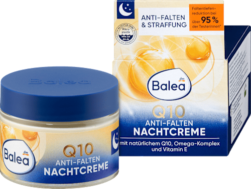 Ránctalanító éjszakai arckrém Q10-zel Balea