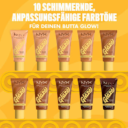 Foundation Buttermelt Glaze mit LSF 30, 09 Hazelnut Butta NYX PROFESSIONAL MAKEUP