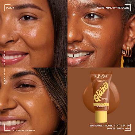Foundation Buttermelt Glaze mit LSF 30, 07 Toffee Butta NYX PROFESSIONAL MAKEUP
