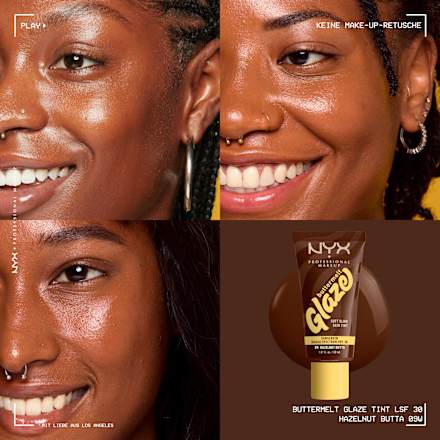 Foundation Buttermelt Glaze mit LSF 30, 09 Hazelnut Butta NYX PROFESSIONAL MAKEUP