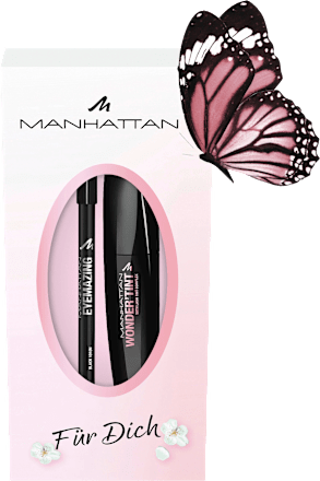 Geschenkset Mascara Wonder'Tint 001 Black & Khol Kajal 1010N Black 2tlg MANHATTAN Cosmetics