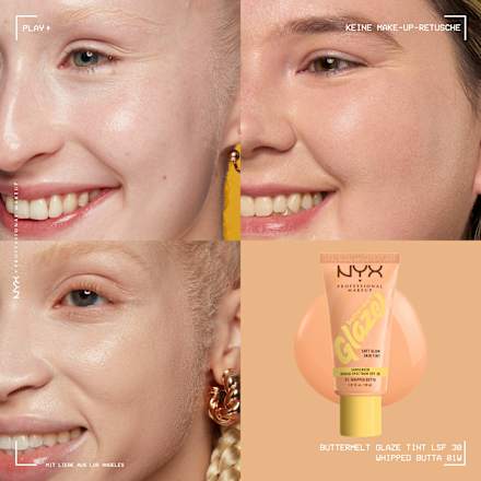 Foundation Buttermelt Glaze mit LSF 30, 01 Whipped Butta NYX PROFESSIONAL MAKEUP