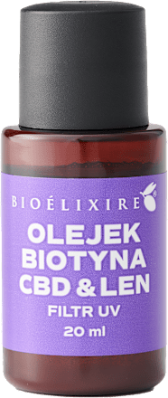 Bioelixire serum do włosów Biotyna + Olejek CBD + Len + UV filtry  Bioelixire