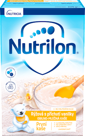 Detská obilno-mliečna kaša ryžová s príchuťou vanilky Nutrilon