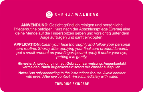 Augencreme Express Eyelift Effect Instant Effect Eyebackhack Svenja Walberg