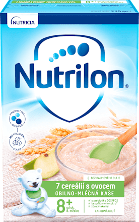 Detská obilno-mliečna kaša 7 cereálií s ovocím Nutrilon