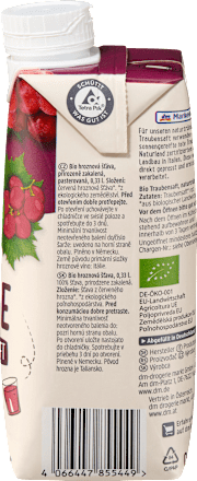 Bio szőlőlé, szűretlen, kis kiszerelés dmBio