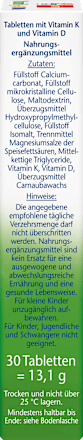 Vitamin K2 + D3 1000 I.E. Mini-Tabletten Doppelherz