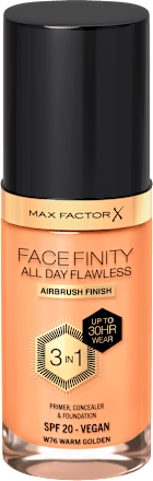 Facefinity 3u1 tekući puder – 76 Warm Golden MAX FACTOR