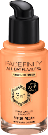 Facefinity 3u1 tekući puder – 76 Warm Golden MAX FACTOR