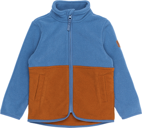 Fleecejacke, blau & braun, Gr. 122/128 Mikk-Line
