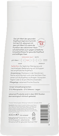 Shampoo Antischuppen Piroctone Olamine sebamed