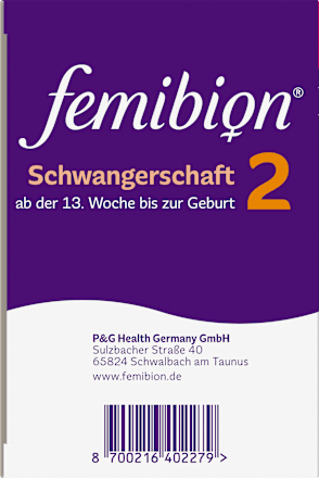 Femibion 2 Schwangerschaft, 84 Tabletten und 84 Kapseln femibion