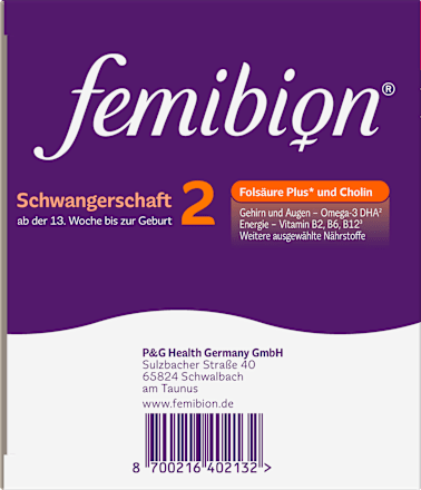 Femibion 2 Schwangerschaft, 112 Tabletten und 112 Kapseln  femibion