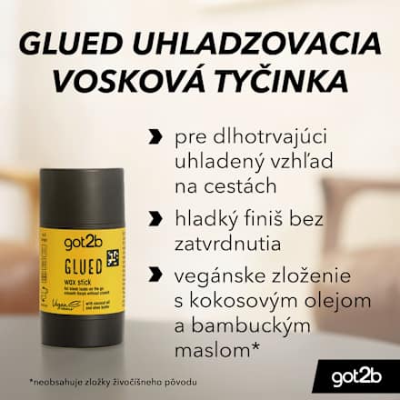 Vosková tyčinka na vlasy Glued got2b