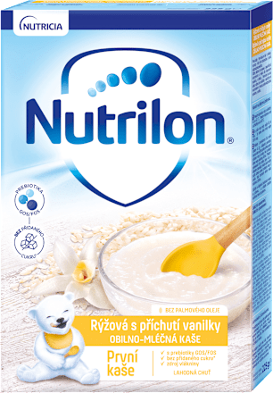 Detská obilno-mliečna kaša ryžová s príchuťou vanilky Nutrilon