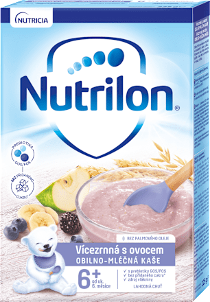 Detská obilno-mliečna kaša viaczrnná s ovocím Nutrilon