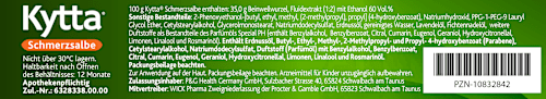 Kytta Schmerzsalbe 350 mg/g Creme mit Beinwellwurzel-Fluidextrakt  Kytta