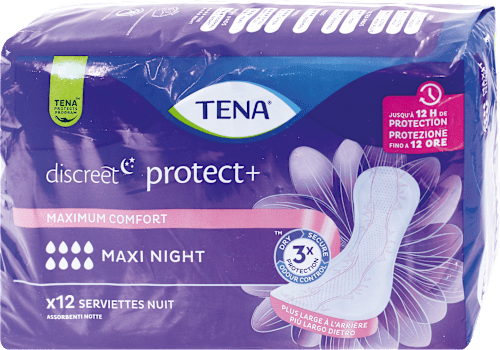 Assorbenti discreet protect+ maxi night TENA