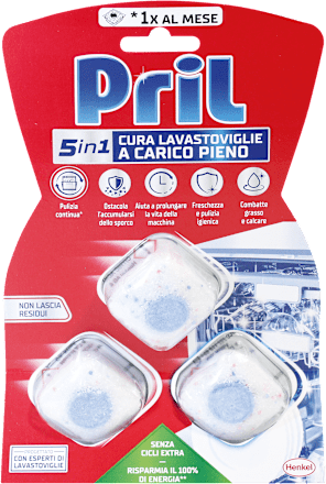 Cura lavastoviglie a carico pieno Pril