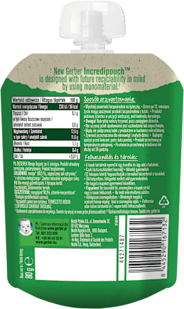 Mus owocowy mango po 4. miesiącu życia Gerber Organic