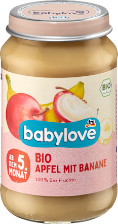 Bio sadni pripravek iz jabolk in banan, po dopolnjenem 5. mesecu  babylove