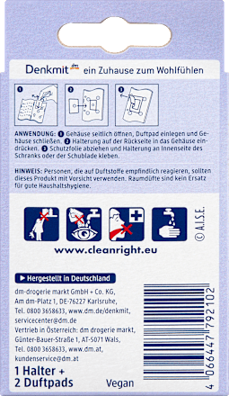Osvežilec za garderobno omaro in omaro s čevlji Sensual Fresh Denkmit
