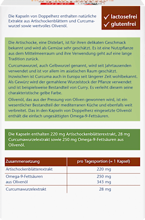 Artischocke Curcuma + Olivenöl Doppelherz